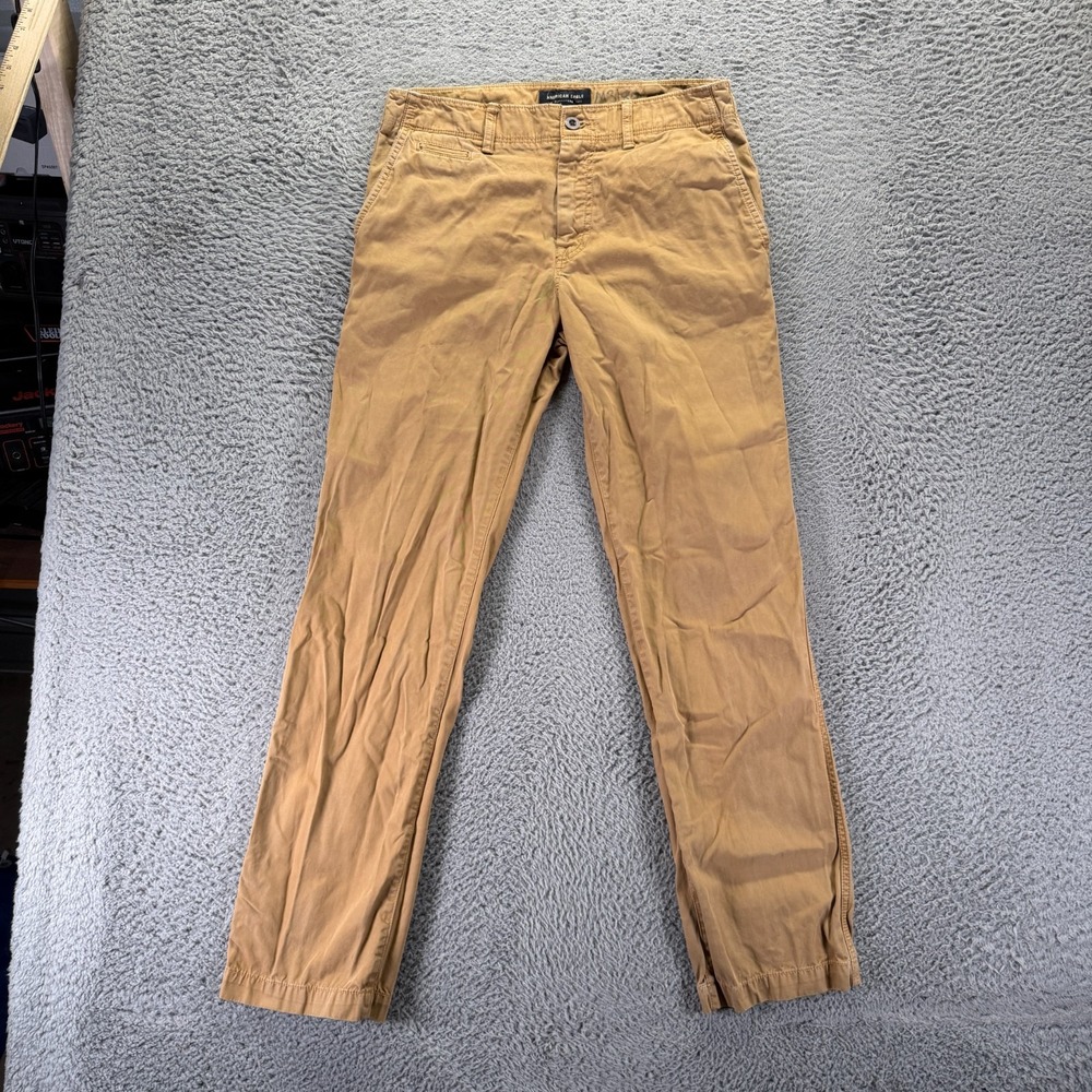 American Eagle Outfitters Pant Mens 30x32 Beige Cotton Khakis Straight Relaxed